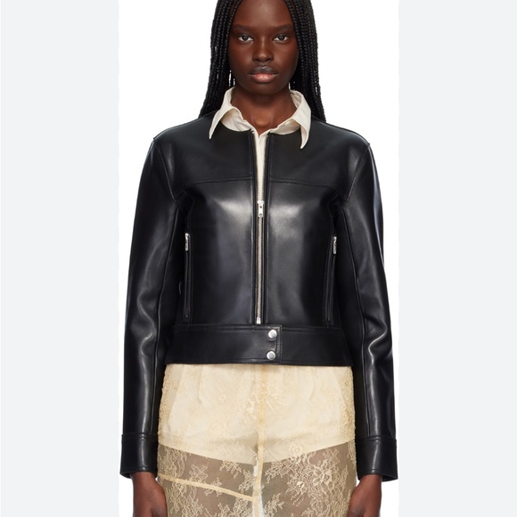 Stand Studio Jackets & Blazers - Stand Studio 40EU Women's Black Classic paneled Leather moto style Jacket NWT!